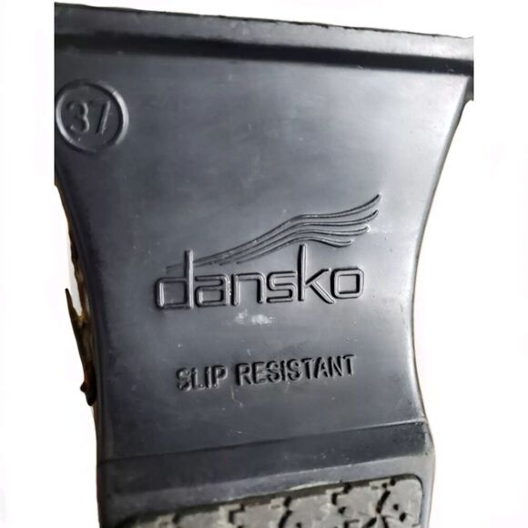 Dansko Patent Leather Clogs Women’s 6.5  XP Multi Floral  Work Slip Resistant - Picture 11 of 12